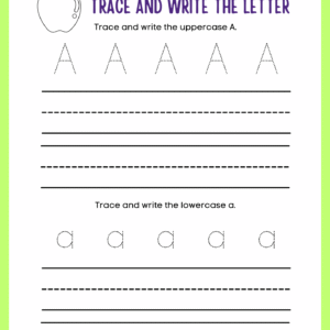 Tracing and Writing Letters of the Alphabet
