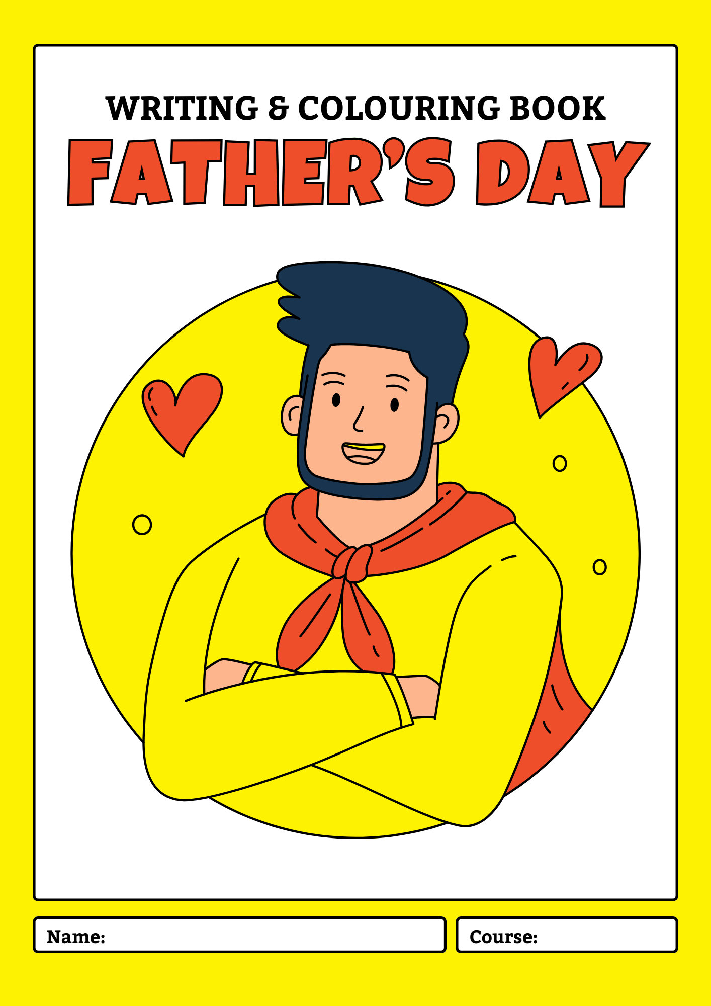 Father’s Day Writing and Coloring Book