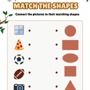 Shape Matching Activity Worksheet