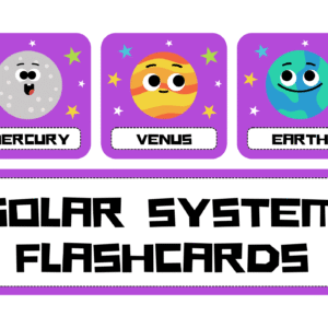 Solar System Flashcards for Kids