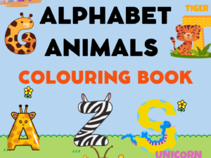 A to Z Alphabet Animals Coloring Book