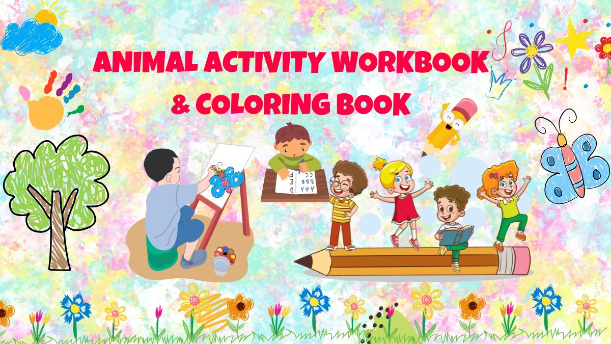 Animal Activity Workbook and Coloring Book