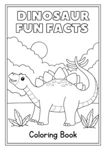 Dinosaur Fun Facts Coloring Worksheets