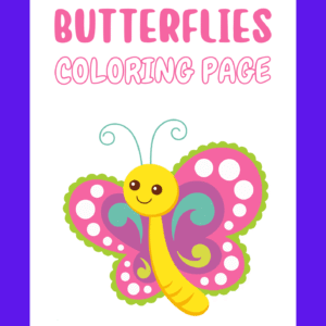 butterflies coloring page