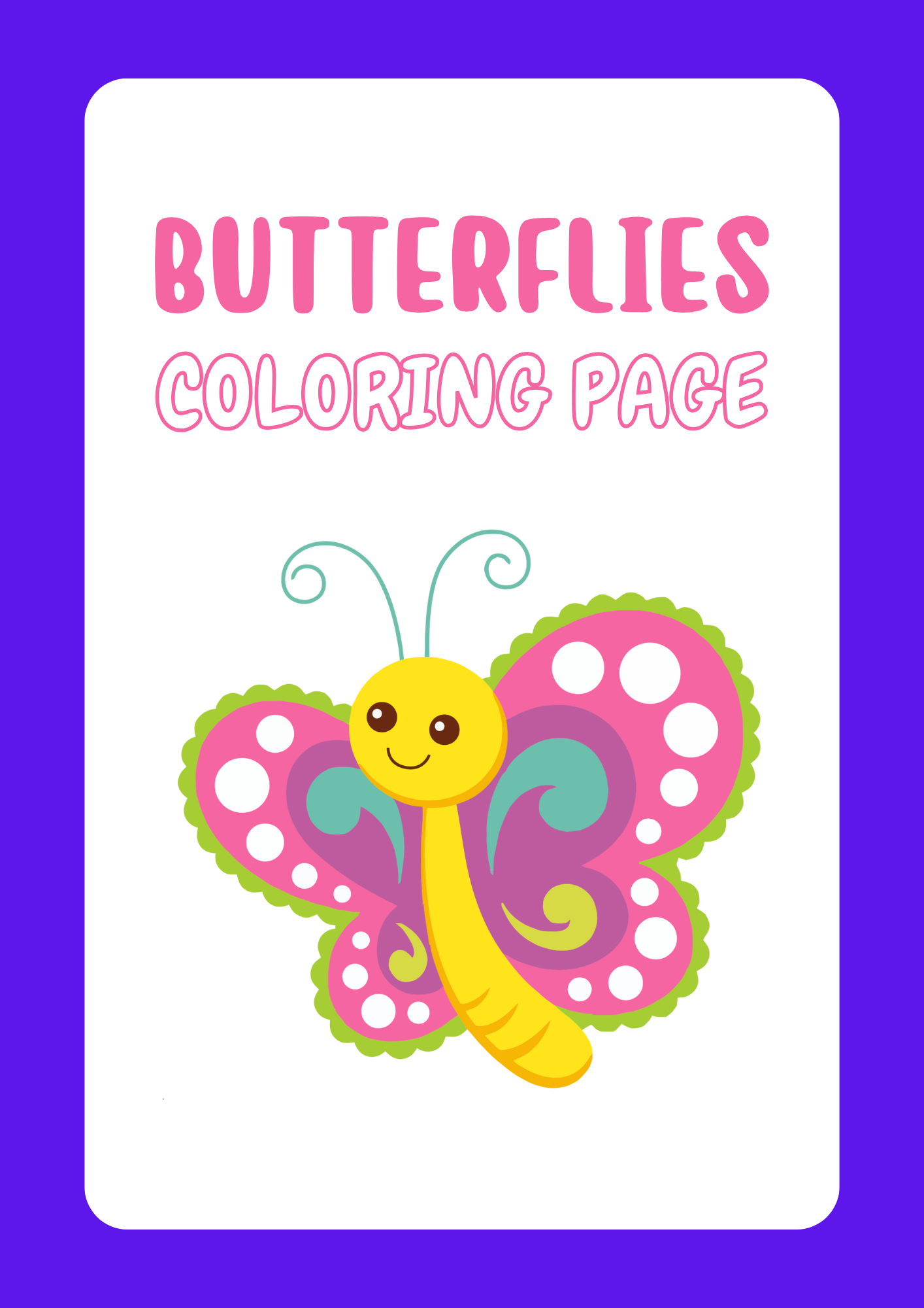 butterflies coloring page