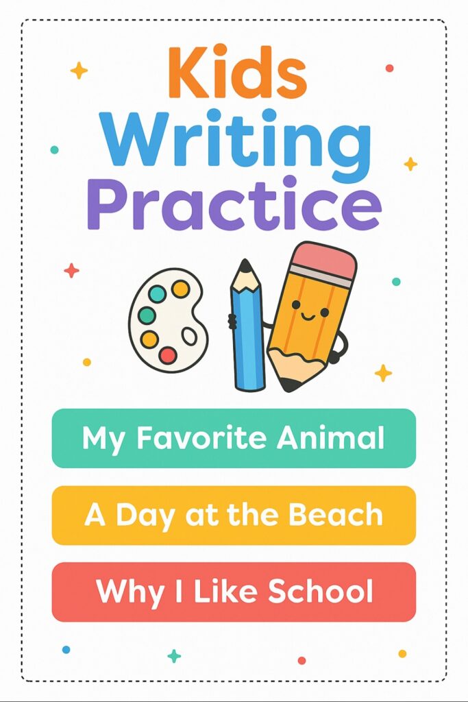 KIds writing practice