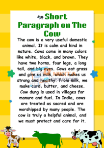 Short Paragraph on The Cow
