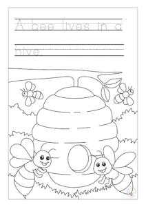 Animal Habitats Writing and Coloring Book
