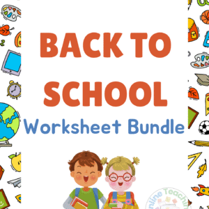 Back to School Worksheet Bundle
