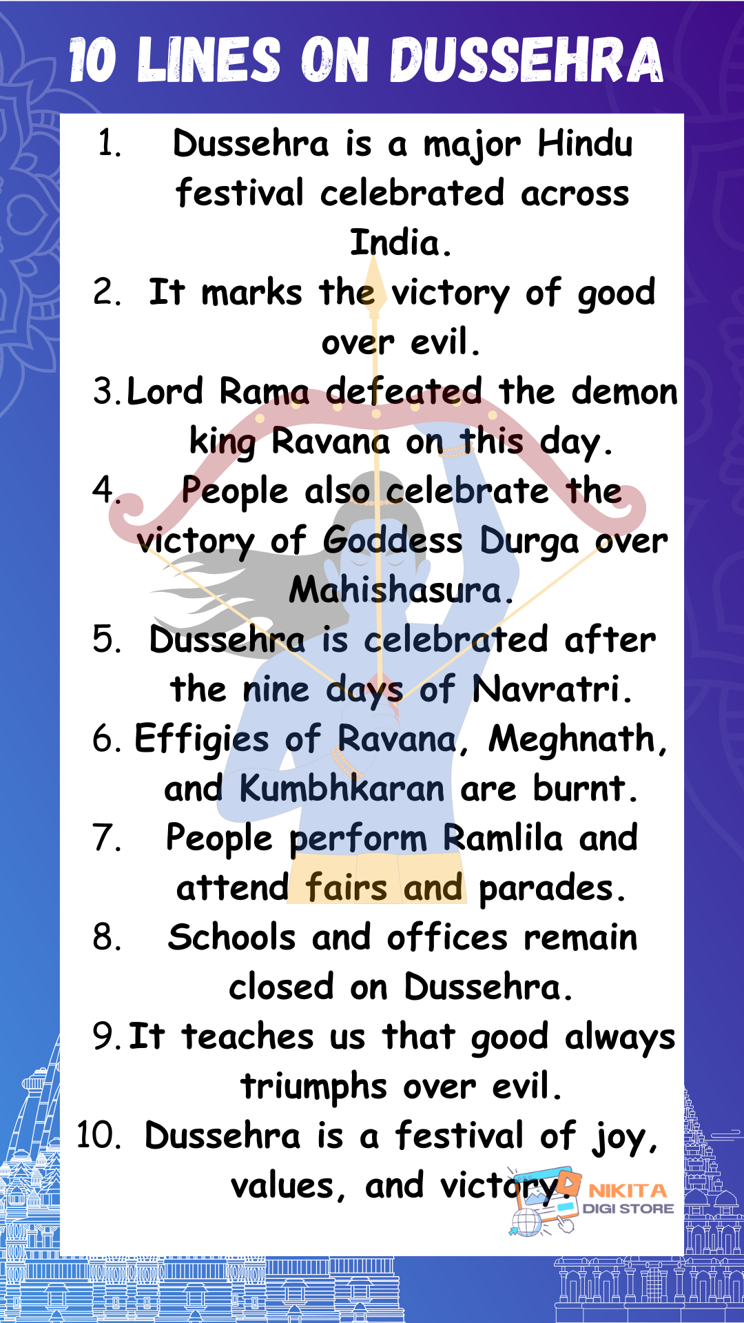 Essay on Dussehra