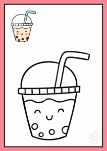 Kawaii Food Coloring Worksheets