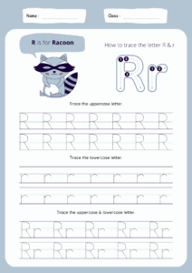 Tracing Letter A to Z Worksheet