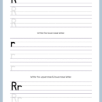 Tracing Letter A to Z Worksheet