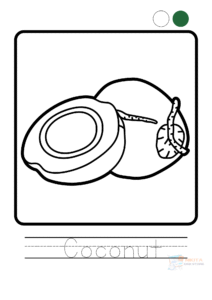 Fruits Coloring and Tracing Book