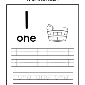 Number Tracing and Coloring Worksheets