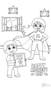 Mother’s Day Coloring Book for Kids
