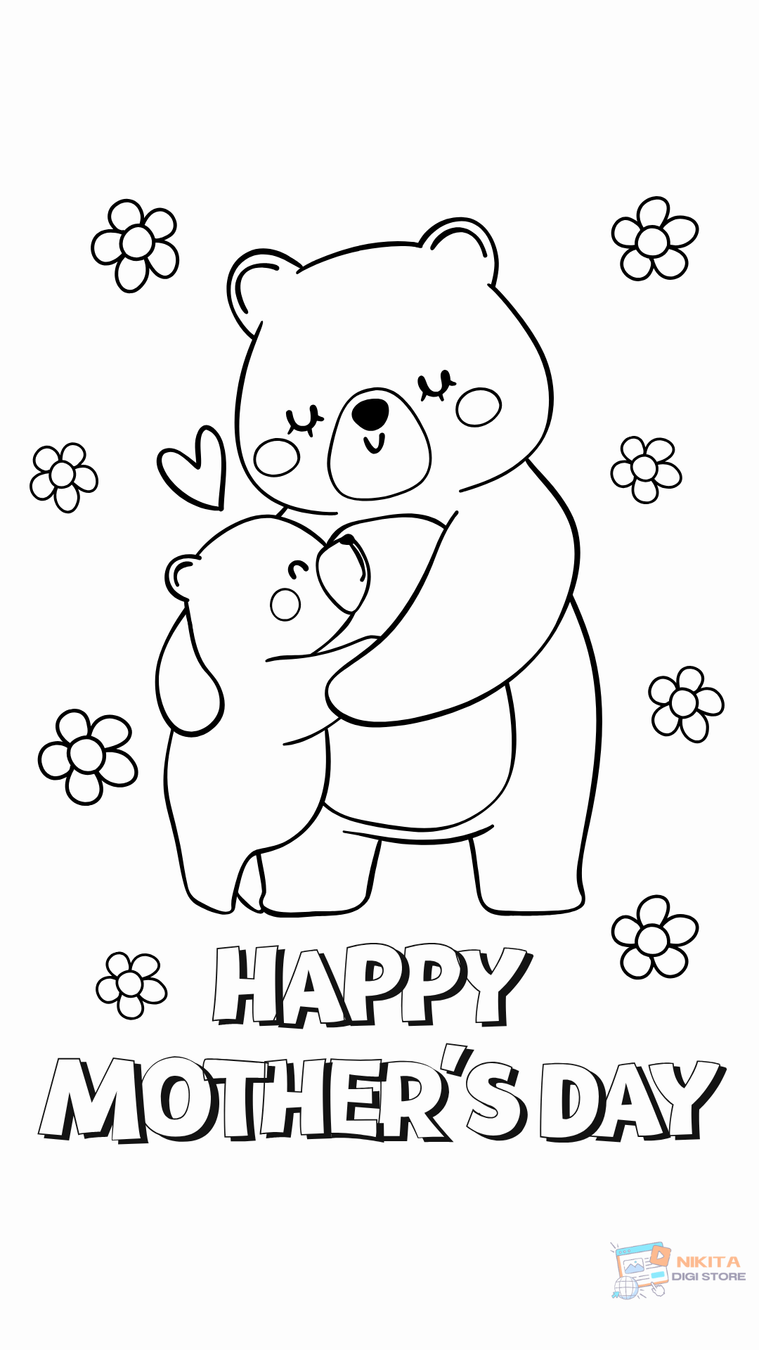 Mother’s Day Coloring Book for Kids