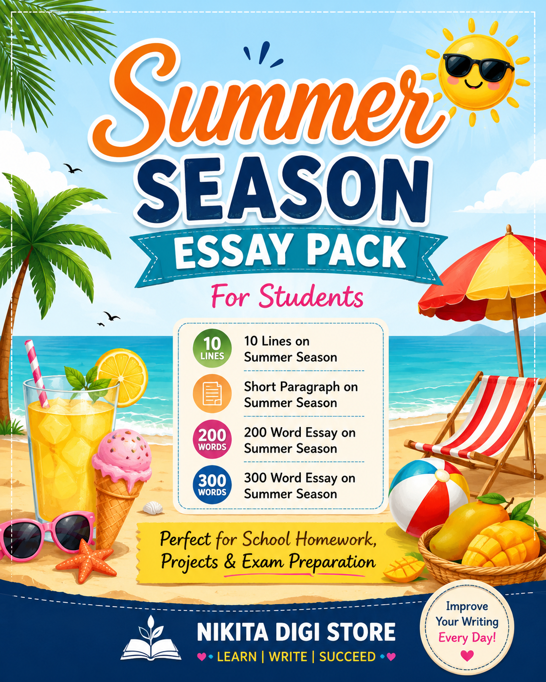 Summer Season Essay Pack