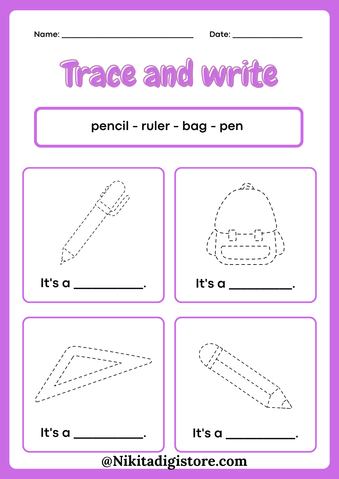 Back-to-School Writing Worksheets