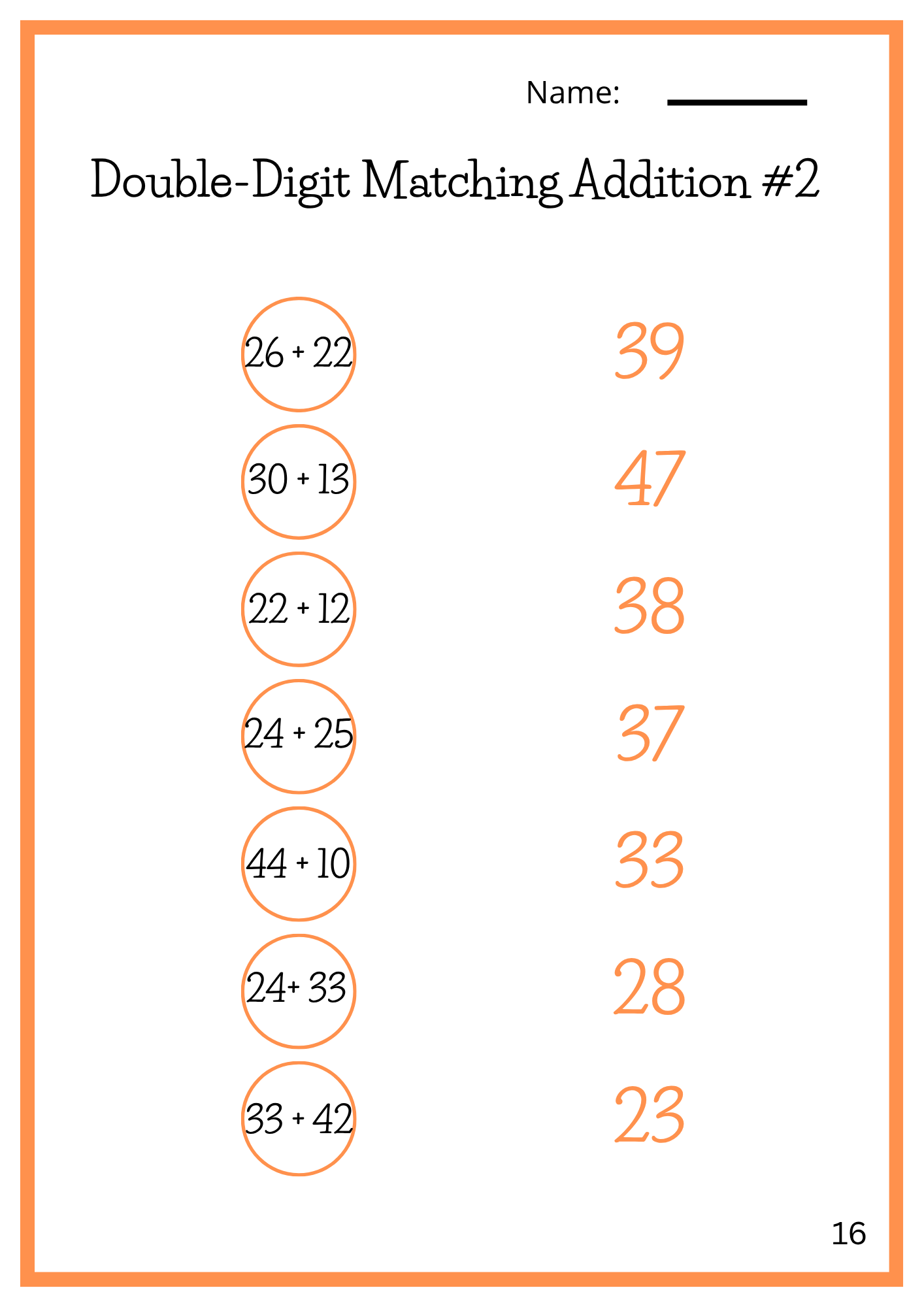 Double-Digit Addition Bundle