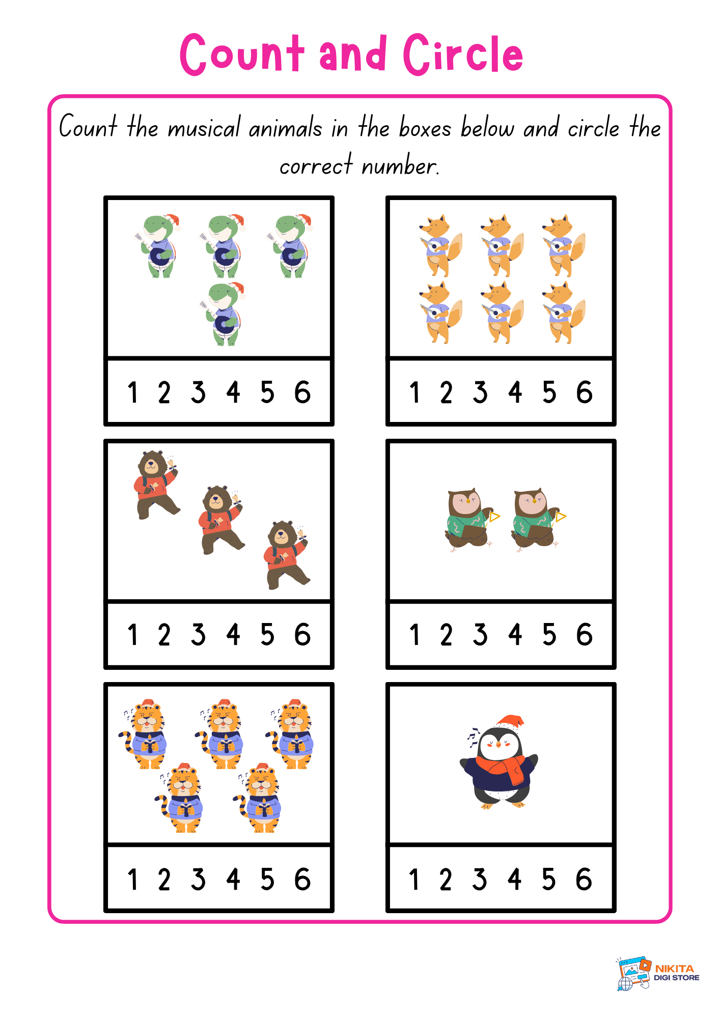 Count & Circle Worksheets