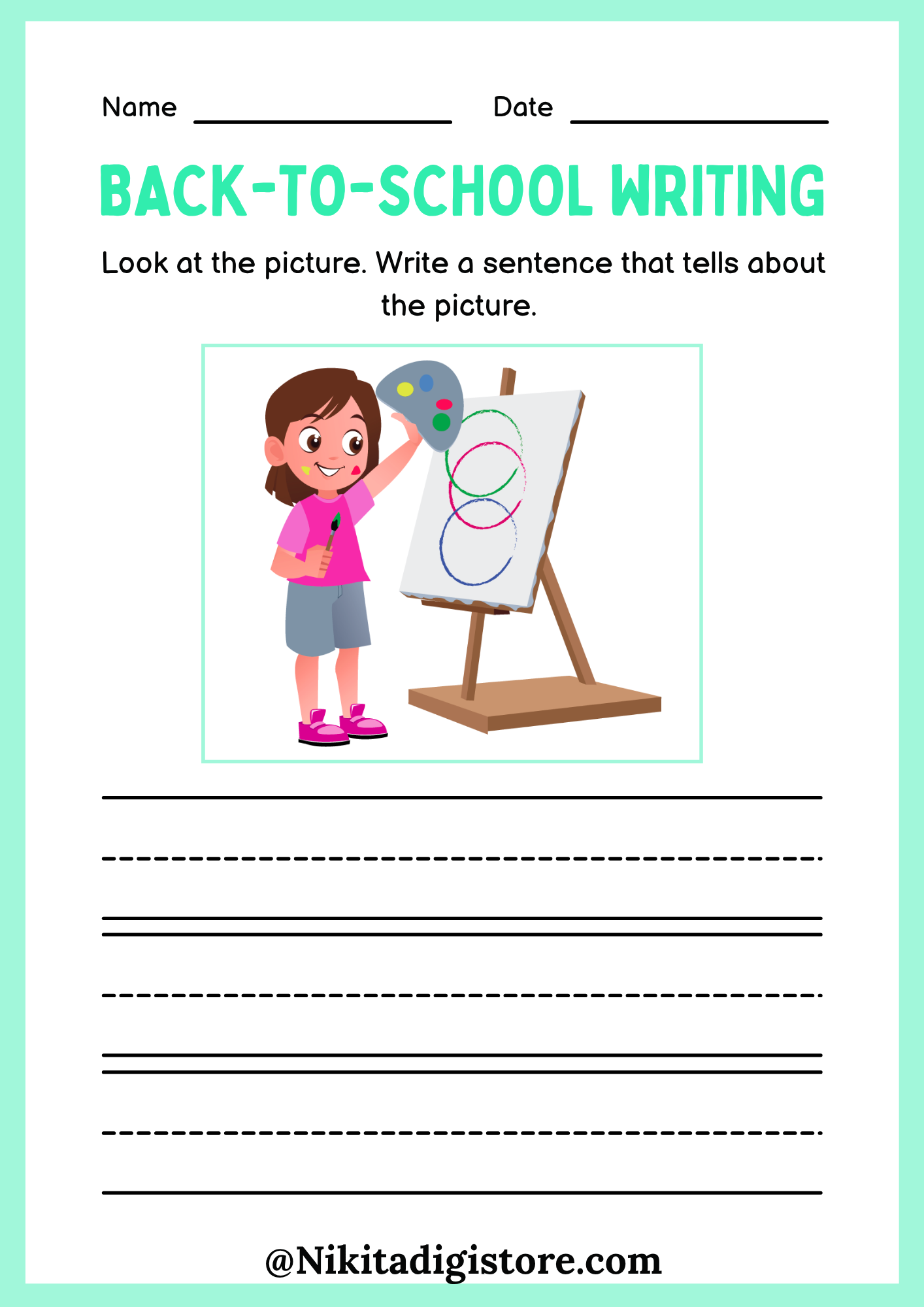 Back-to-School Writing Worksheets