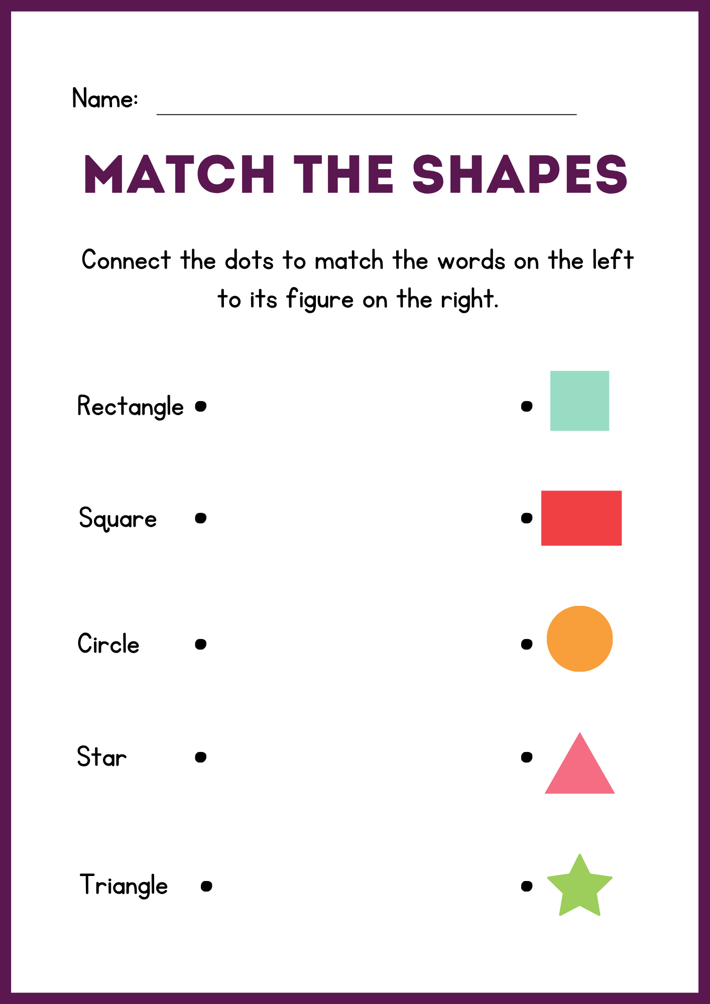 Shape Matching Worksheets Bundle – 28 Printable PDF Worksheets for Preschool & Kindergarten - Image 3