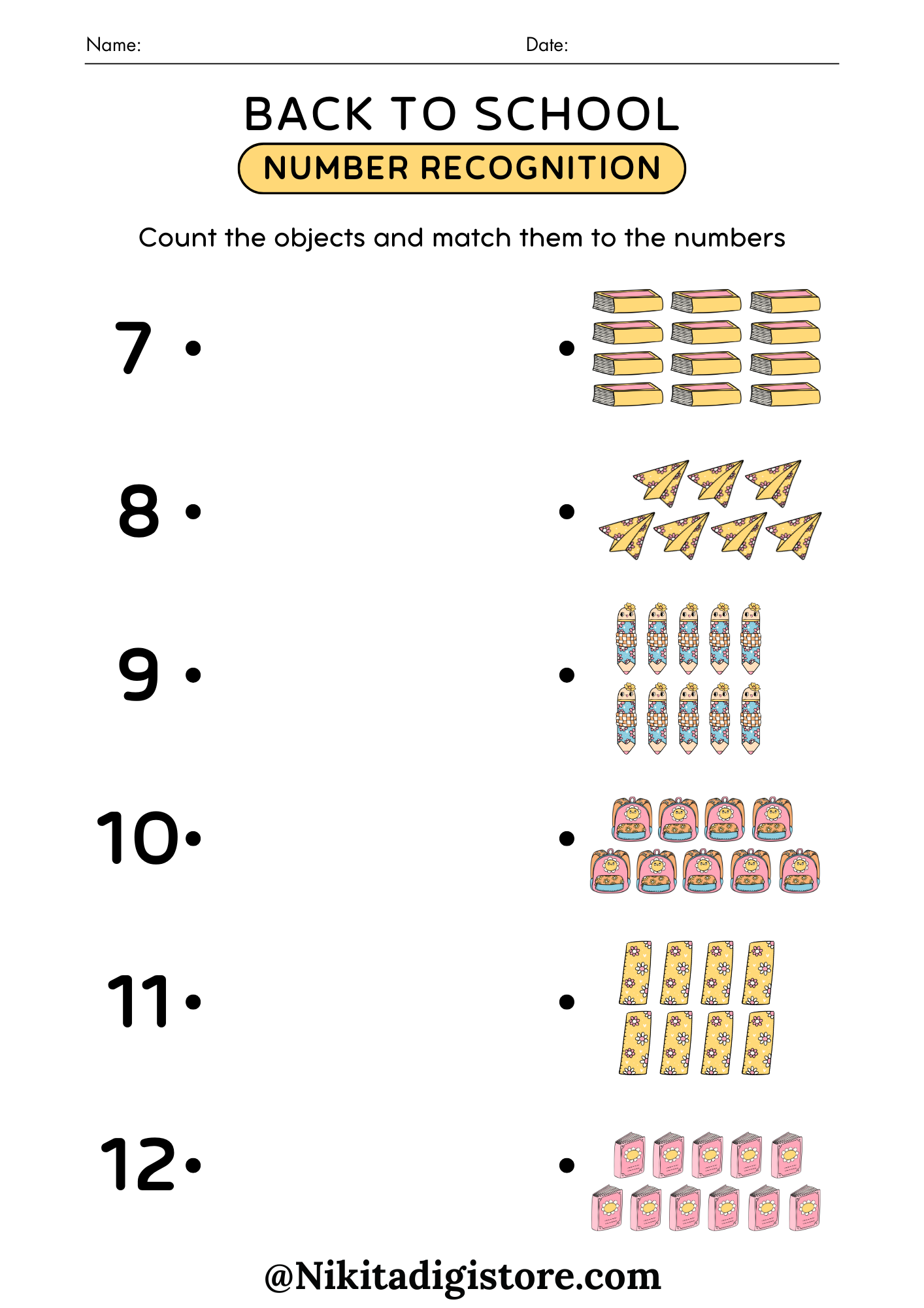 Back-to-School Maths Worksheets