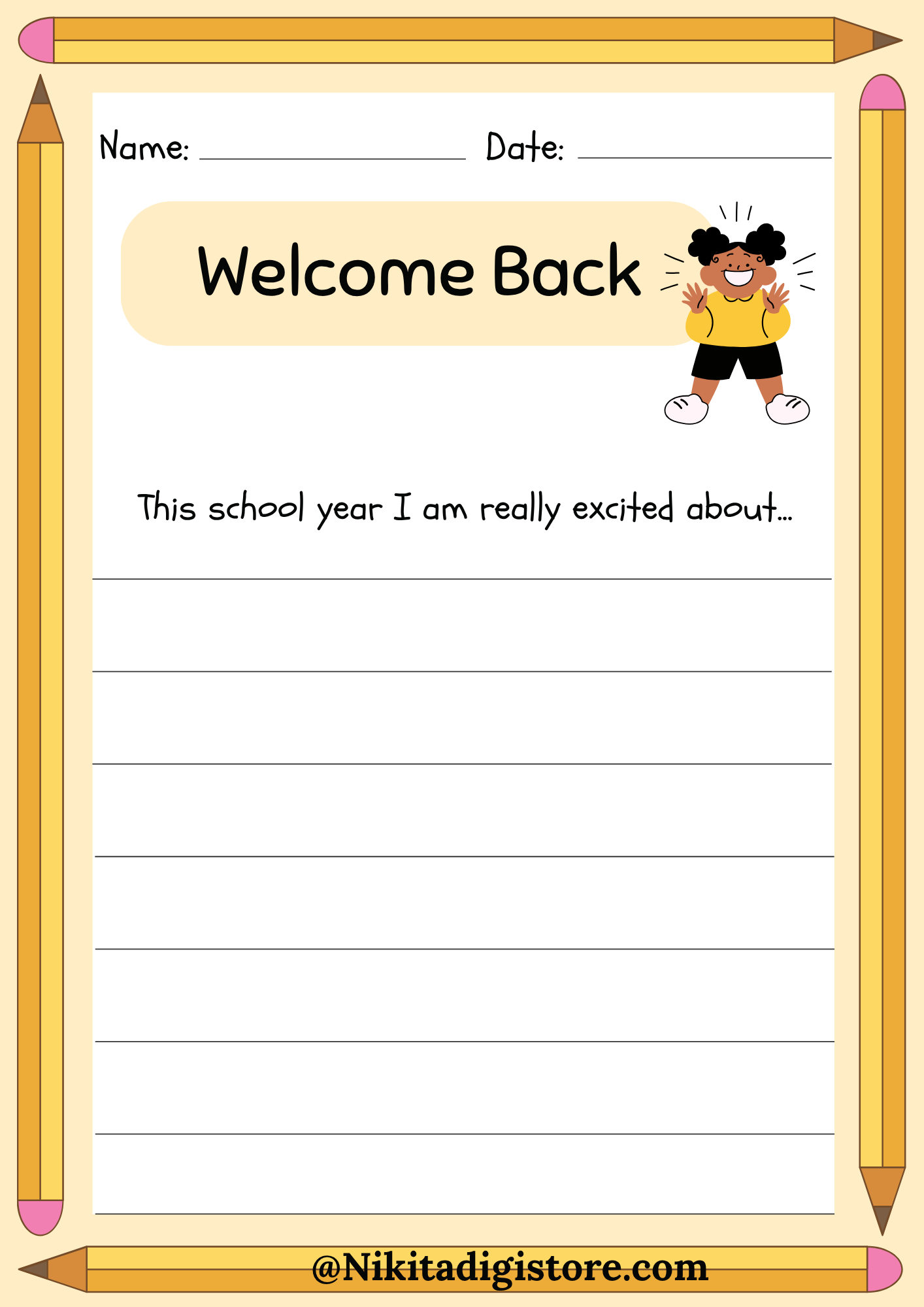 Back-to-School Writing Worksheets