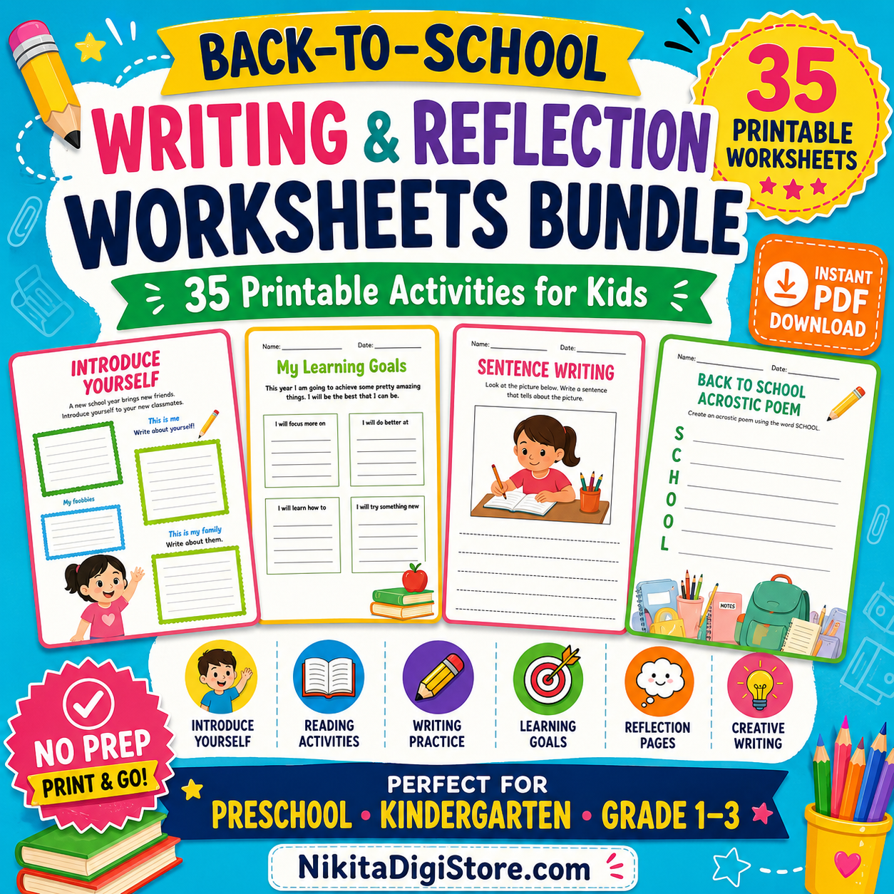 Back-to-School Writing Worksheets