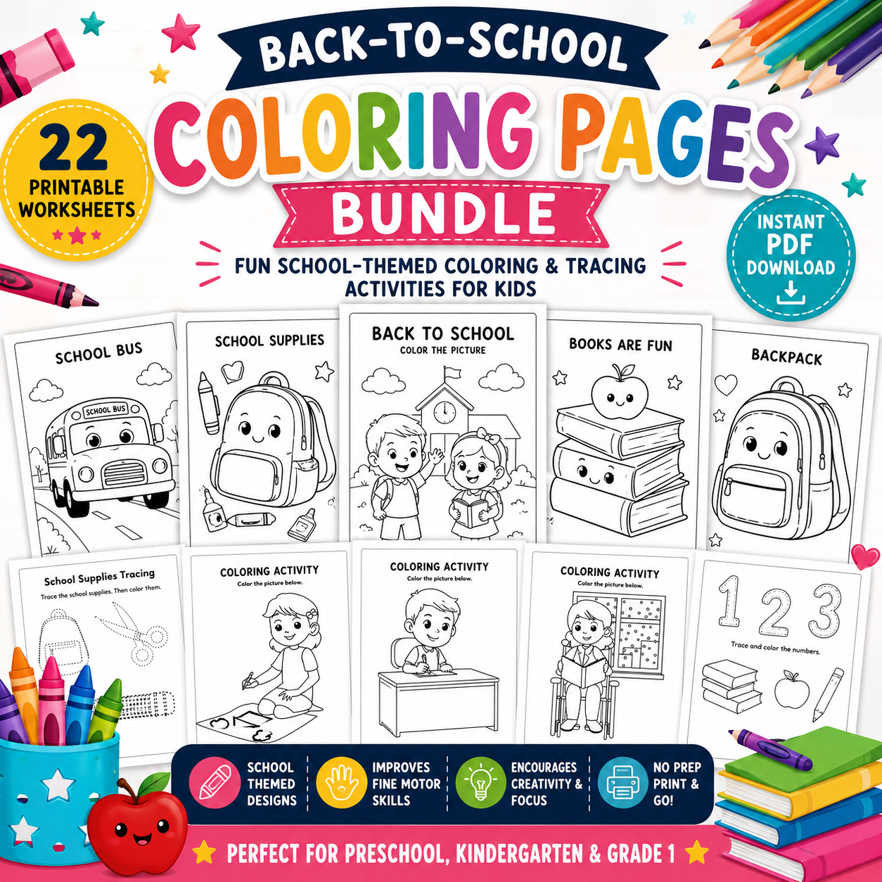 Back-to-School Coloring Pages