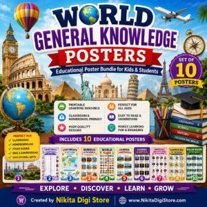 World General Knowledge Posters Bundle