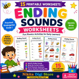 Ending Sounds Worksheets