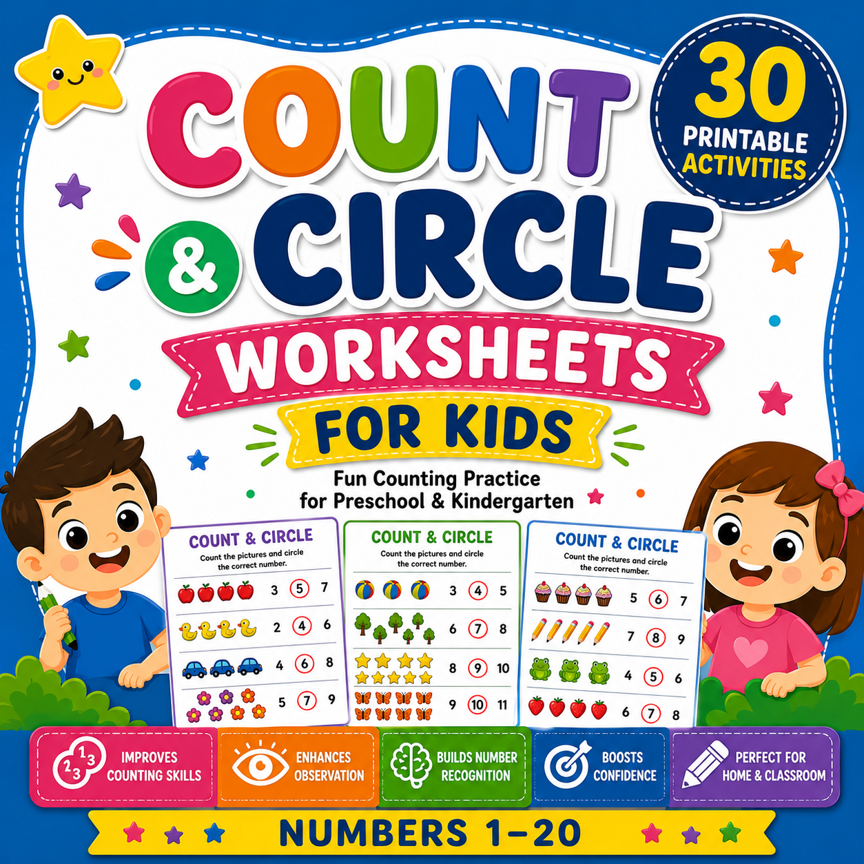 Count & Circle Worksheets