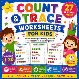 Count & Trace Worksheets