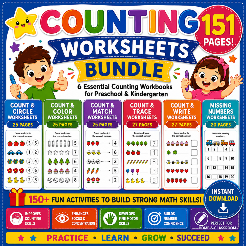 Counting Worksheets Bundle