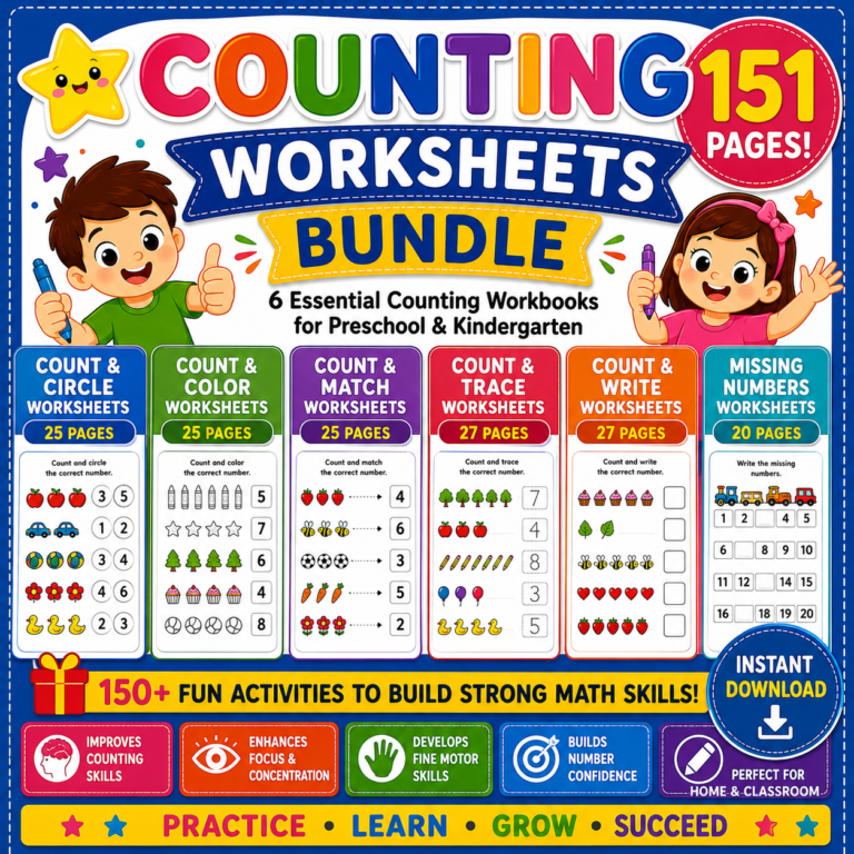 Counting Worksheets Bundle