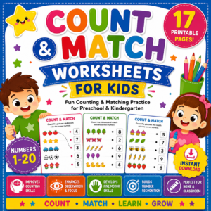 Count & Match Worksheets