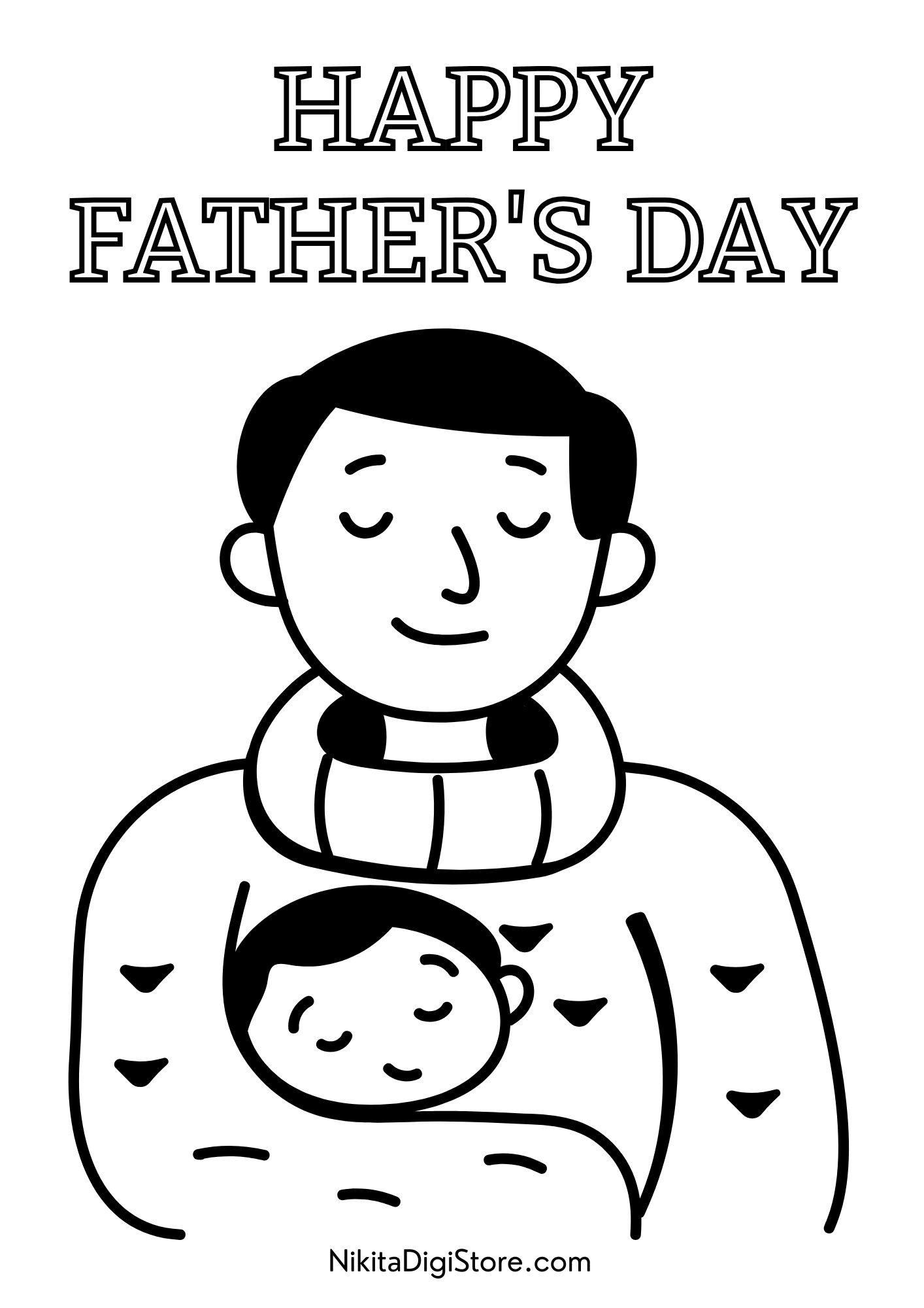 Father's Day Printable PDF Activity Bundle for Kids