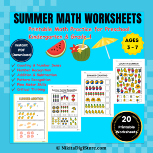 Summer Math Worksheets