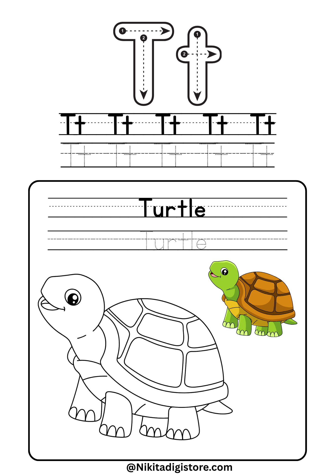 ABC Alphabet Coloring and Tracing Workbook