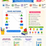 shape matching worksheets for preschool and kindergarten