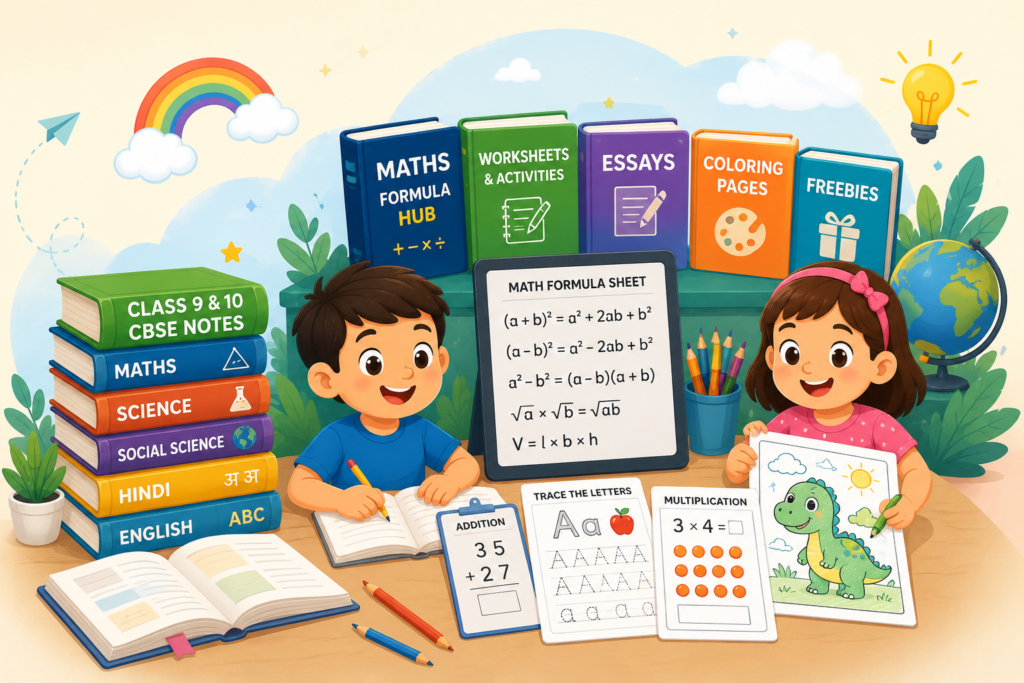Download printable worksheets, coloring pages, activity books, essays and educational resources for preschool, kindergarten and elementary students.