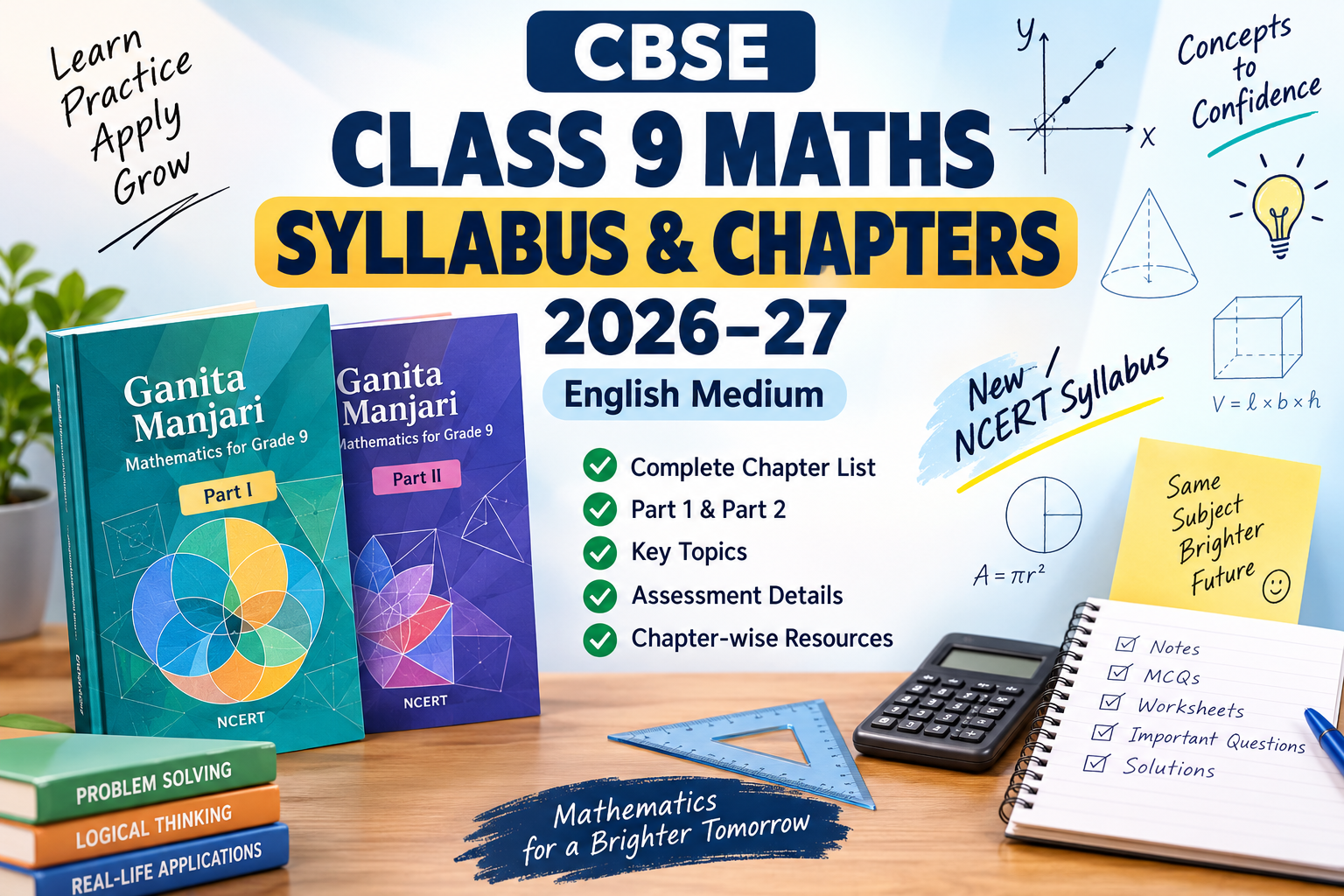 Class 9 Maths Syllabus 2026–27