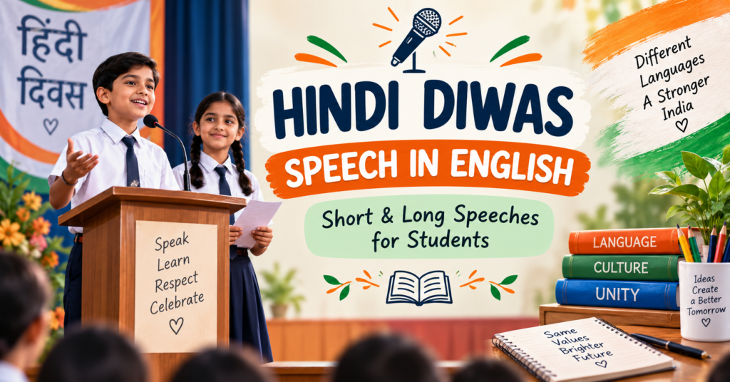 Hindi Diwas Speech in English