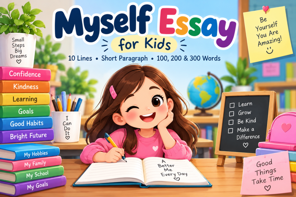 Myself essay for kids