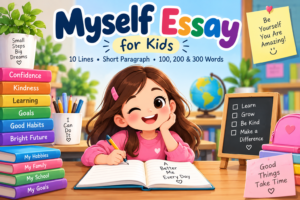 Myself essay for kids
