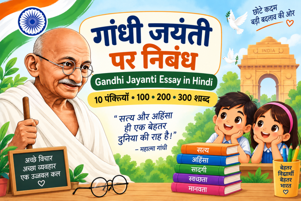 Gandhi Jayanti Essay in Hindi