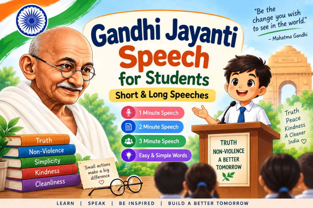 Gandhi Jayanti Speech for Students