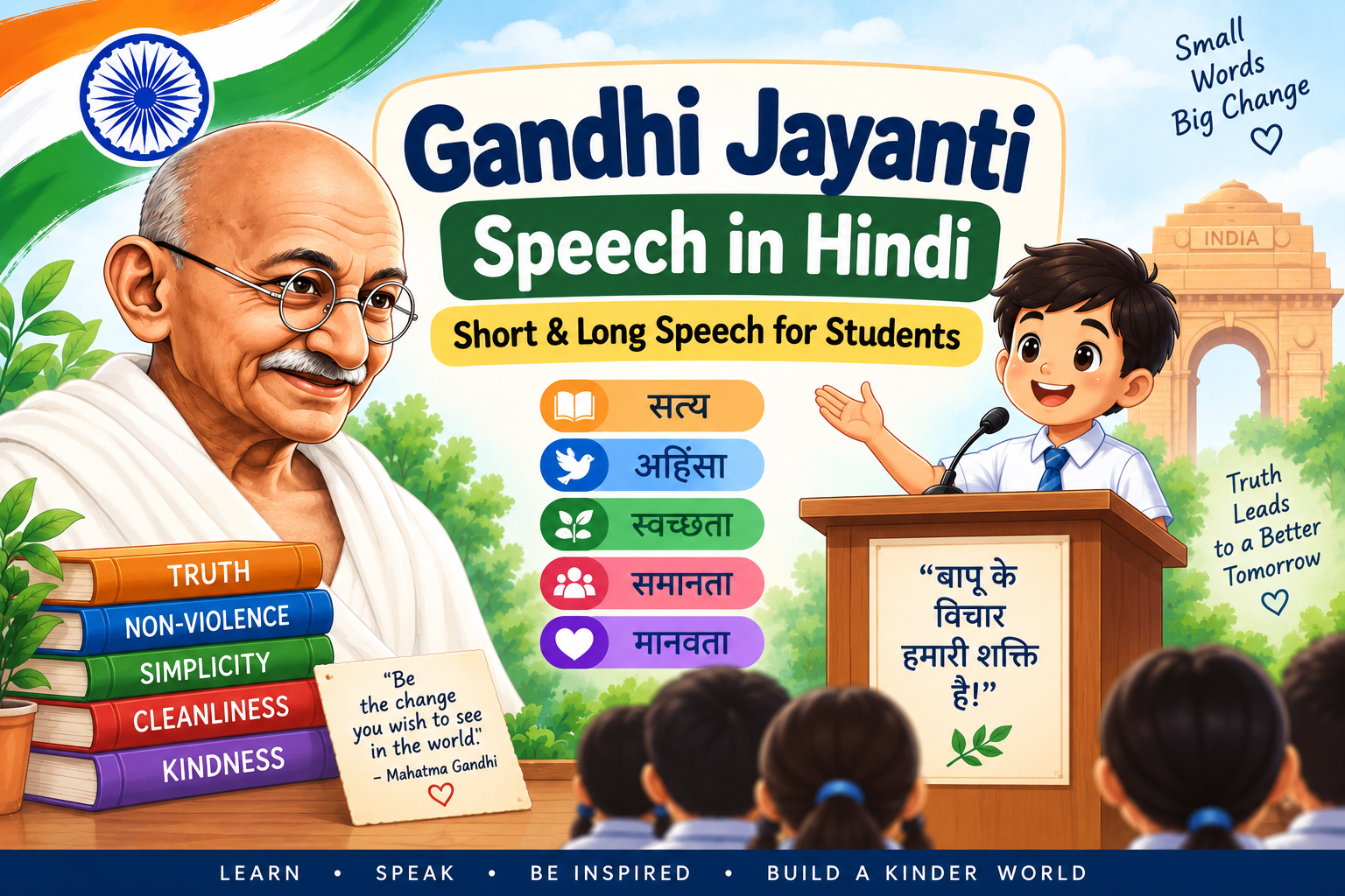 Gandhi Jayanti Speech in Hindi